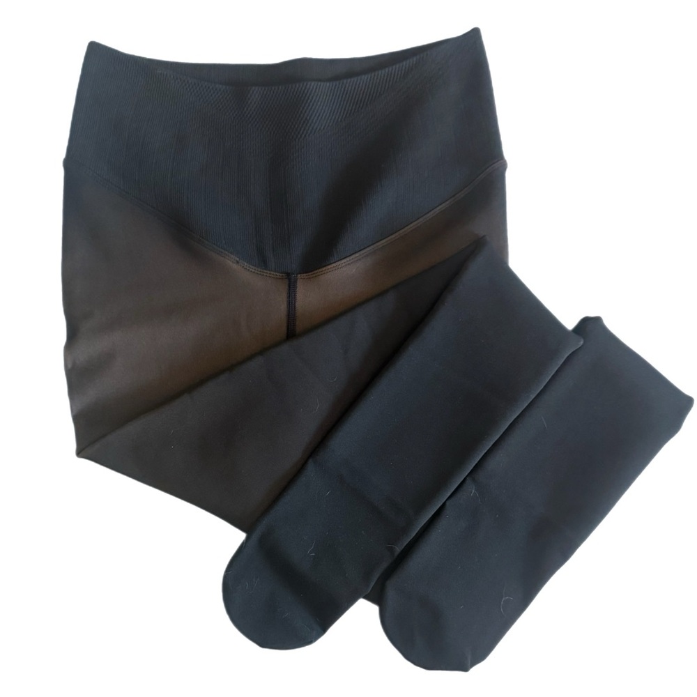 Fleece High-Waist Lined Tights For All Skin Tones XL is SIZE 18-24 NWT
